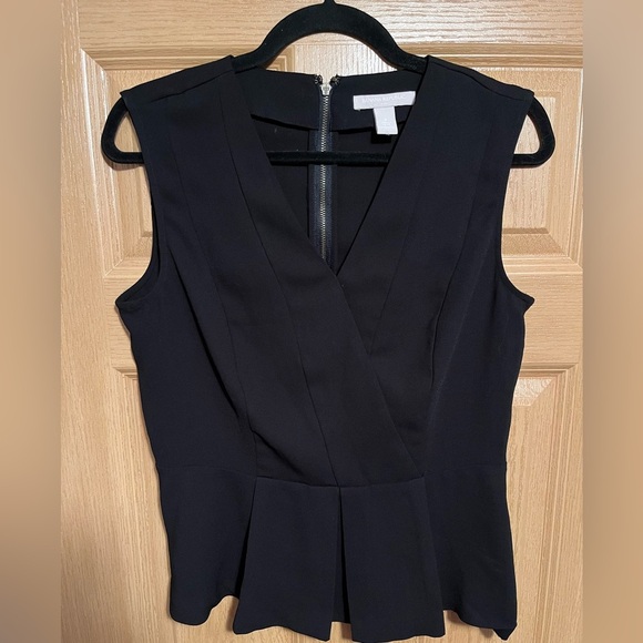 Banana Republic Black Sleeveless Peplum Top - Picture 2 of 9